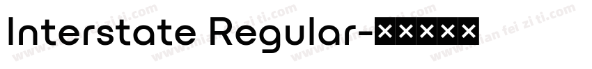 lnterstate Regular字体转换